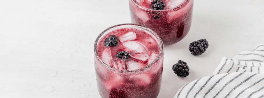 Blackberry Basil Mocktail