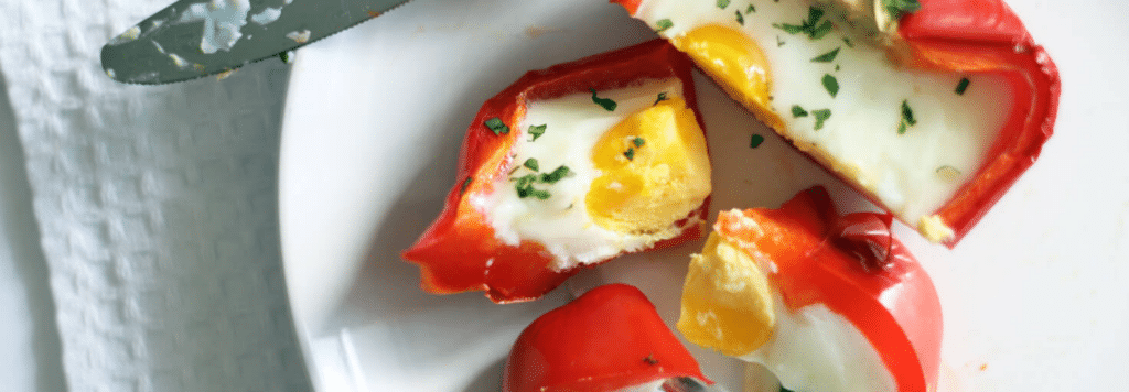 Bell pepper egg cups