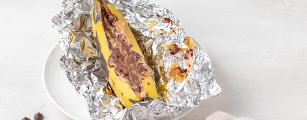 Campfire Stuffed Bananas